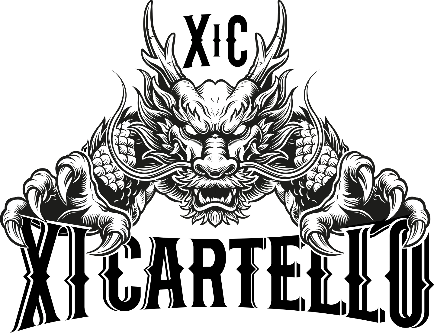 XI Cartello — логотип с драконом